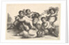 Four boys, two satyrs and a goat, 1654 by Wenceslaus Hollar