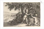 The River God and the Boys, 1625-77 by Wenceslaus Hollar