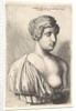 Antique bust of a woman, 1645 by Wenceslaus Hollar