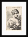 Antique bust of a woman, 1645 by Wenceslaus Hollar