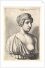 Antique bust of a woman, 1645 by Wenceslaus Hollar
