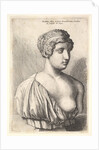Antique bust of a woman, 1645 by Wenceslaus Hollar
