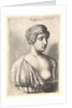 Antique bust of a woman, 1645 by Wenceslaus Hollar