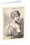 Antique bust of a woman, 1645 by Wenceslaus Hollar