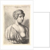 Antique bust of a woman, 1645 by Wenceslaus Hollar