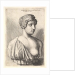 Antique bust of a woman, 1645 by Wenceslaus Hollar