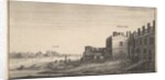 A view of Lambeth Palace from the river at Whitehall Stairs, 1625-77 by Wenceslaus Hollar