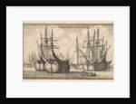 Naues Mercantoriæ Hollandicæ, vulgo VLIETEN, 1647 by Wenceslaus Hollar
