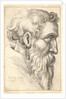 Bearded old man in profile to right, 1645 by Wenceslaus Hollar