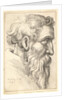 Bearded old man in profile to right, 1645 by Wenceslaus Hollar