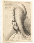 Bust of a deformed old woman with one tooth, facing left, 1665 by Wenceslaus Hollar
