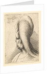 Bust of a deformed old woman with one tooth, facing left, 1665 by Wenceslaus Hollar