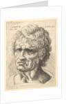 Head of a man with serious expression, 1625-77 by Wenceslaus Hollar