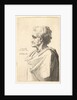 Man with doleful expression to left with hand emerging from cloak, 1625-77 by Wenceslaus Hollar