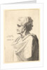 Man with doleful expression to left with hand emerging from cloak, 1625-77 by Wenceslaus Hollar