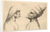 Two deformed heads facing each other, 1645 by Wenceslaus Hollar