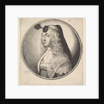Woman with houpette on forehead turned to left, 1643 by Wenceslaus Hollar