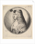Woman with houpette on forehead turned to left, 1643 by Wenceslaus Hollar