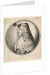 Woman with houpette on forehead turned to left, 1643 by Wenceslaus Hollar