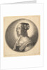 Woman with dark hair and a bow in profile to the left, 1642 by Wenceslaus Hollar