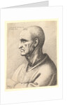 Man with stern expression in profile to left, 1645 by Wenceslaus Hollar