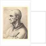 Man with stern expression in profile to left, 1645 by Wenceslaus Hollar