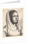 Young woman with a scarf on her head, after Bonsignori, 1645 by Wenceslaus Hollar