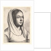 Young woman with a scarf on her head, after Bonsignori, 1645 by Wenceslaus Hollar