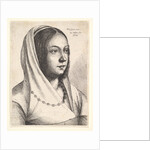 Young woman with a scarf on her head, after Bonsignori, 1645 by Wenceslaus Hollar