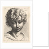 Head of a young girl, 1645 by Wenceslaus Hollar