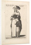 Mulier primaria Antuerpiensis, in ornatus domestic by Wenceslaus Hollar