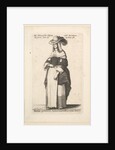 Mulier primaria Antuerpiensis, in ornatus domestic by Wenceslaus Hollar