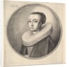 Woman with circular lace ruff, 1644 by Wenceslaus Hollar