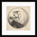 Woman with circular ruff, bonnet and hair-pin, in profile to right, 1645 by Wenceslaus Hollar