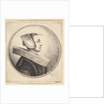 Woman with circular ruff, bonnet and hair-pin, in profile to right, 1645 by Wenceslaus Hollar