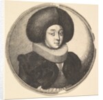 Woman with large circular fur hat and lace ruff, 1645 by Wenceslaus Hollar