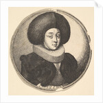 Woman with large circular fur hat and lace ruff, 1645 by Wenceslaus Hollar