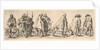 Eight Beggars, 1630 by Wenceslaus Hollar