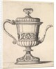 Jug with lid, engraved with arabesque pattern, the narrow spout to right ending in snak…, 1625-77 by Wenceslaus Hollar