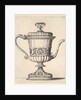 Jug with lid, engraved with arabesque pattern, the narrow spout to right ending in snak…, 1625-77 by Wenceslaus Hollar