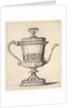 Jug with lid, engraved with arabesque pattern, the narrow spout to right ending in snak…, 1625-77 by Wenceslaus Hollar