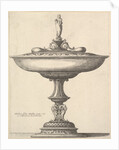 A wide cup with ornamental stem, 1646 by Wenceslaus Hollar
