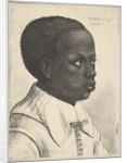 Head of a young black boy in profile to right, 1645 by Wenceslaus Hollar