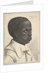 Head of a young black boy in profile to right, 1645 by Wenceslaus Hollar
