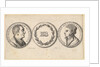 Medallions with portraits of Sebald Beham and Anna Beham, 1647 by Wenceslaus Hollar