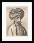 Head and shoulders of a Turk, with a moustache and a large turban, 1645 by Wenceslaus Hollar