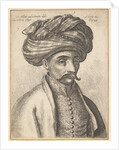 Head and shoulders of a Turk, with a moustache and a large turban, 1645 by Wenceslaus Hollar