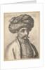 Head and shoulders of a Turk, with a moustache and a large turban, 1645 by Wenceslaus Hollar