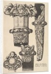 Daggars and scabbards, 1625-77 by Wenceslaus Hollar