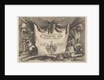 Titlepage with hounds and hunting equipment, 1646 by Wenceslaus Hollar